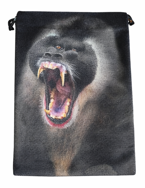 Mandrill Primal Roar Drawstring Pouch