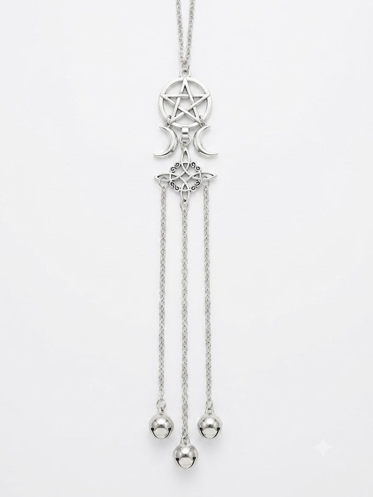 Small Silver Pentacle Bells