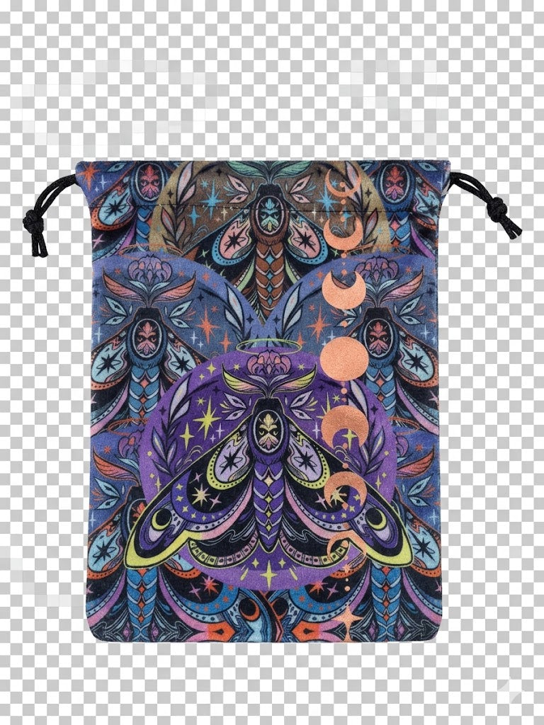 Celestial Moth Drawstring Pouch