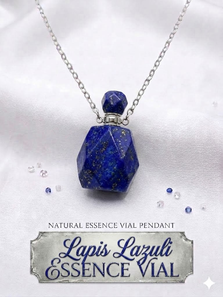 Lapis Lazuli Essence Vial Pendant