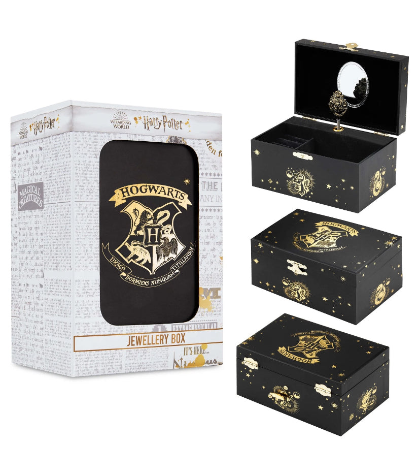 Hp Girl's Musical Jewellery Box, Spinning Hogwarts Crest, Harry Potter