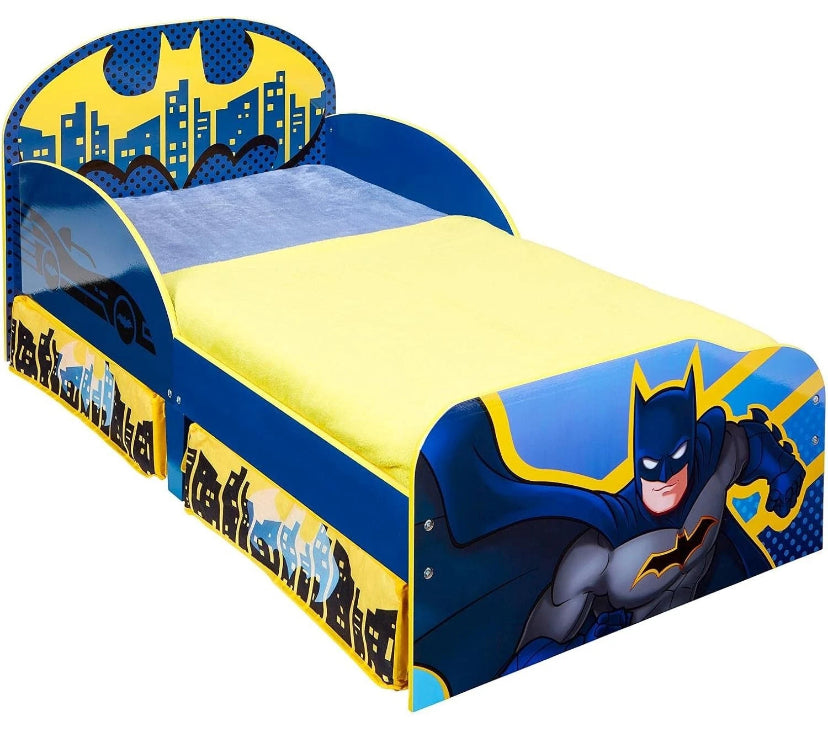 BATMAN Kids Toddler Bed with Storage Drawers