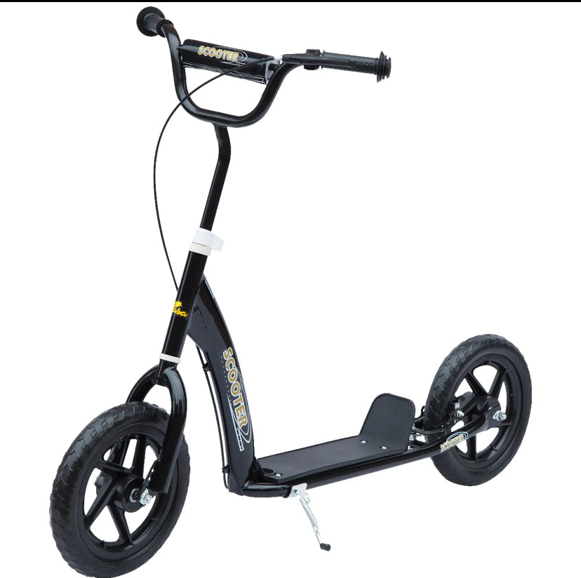 HOMCOM Kids Scooter, Toddler Kick Scooter with Adjustable Handlebar, 12" EVA Tyres, Rear Brake, for Age 5-12 Years