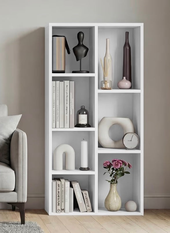 Cube Bookcase, Wooden Shelving Display Storage Unit