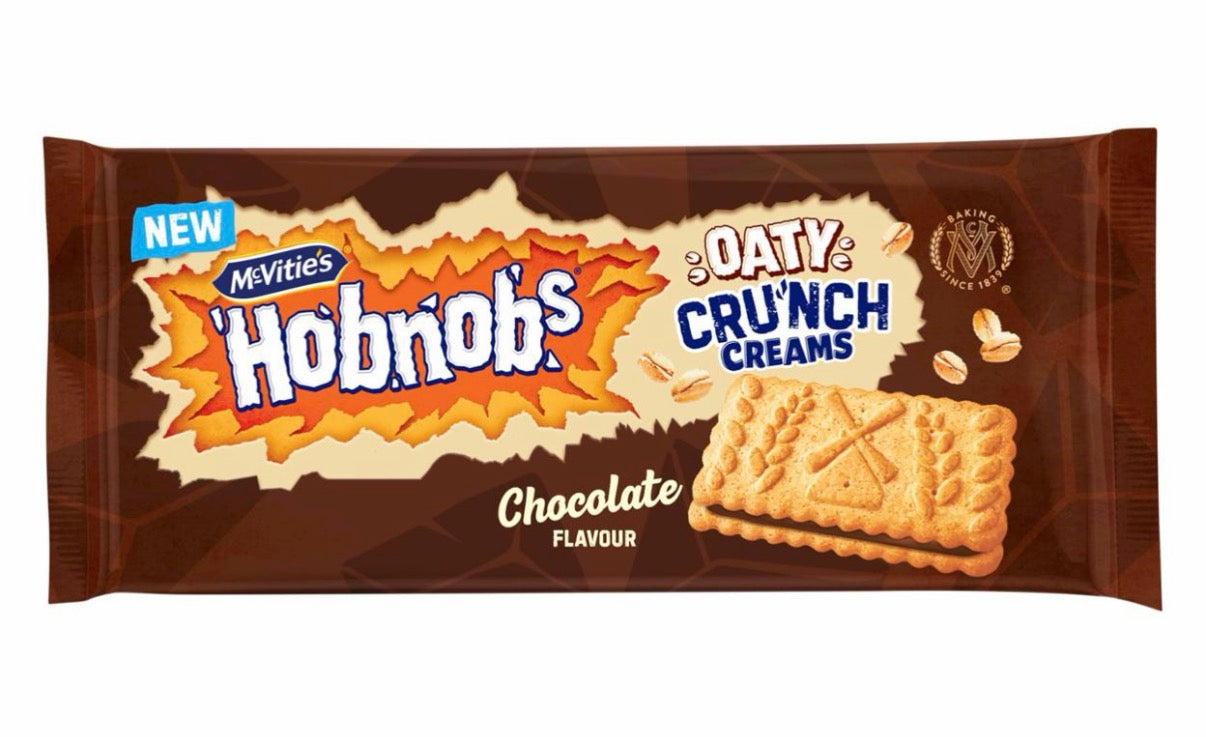 McVitie's Hobnobs Oaty Crunch Creams, Chocolate Flavour, 100 g (Pack of 1)