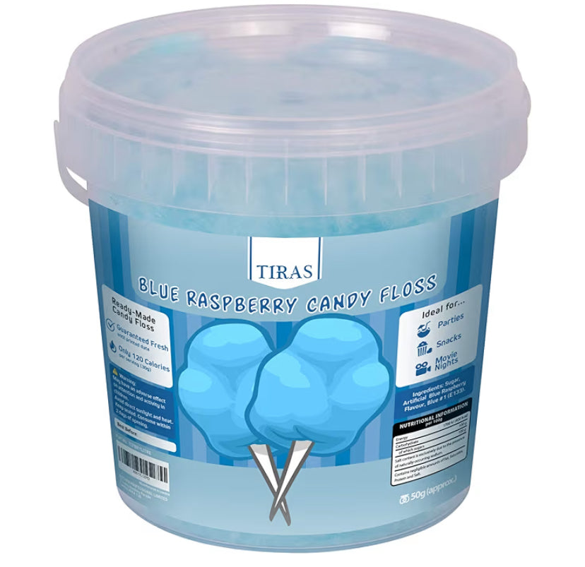 Blue Raspberry Candy Floss - Cotton Candy 50g