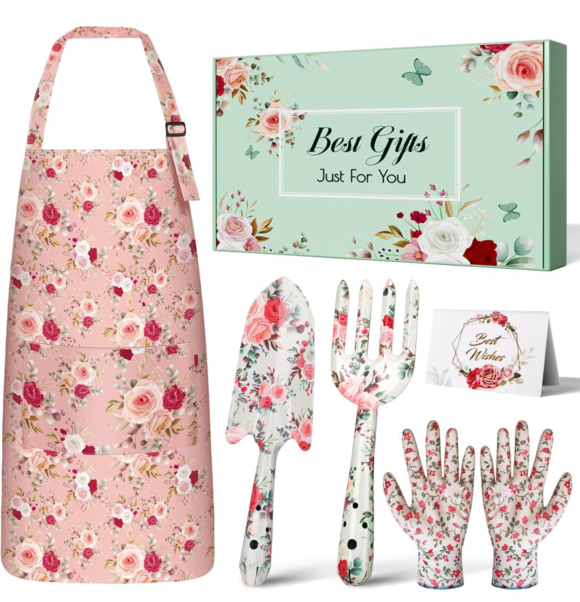 Linkax Mum Gifts for Mothers Day, Gardening Gifts for Women, 6 Pcs Garden Tools Set Friendship Retirement Thank You Birthday Gifts for Women Her Mum Nanny Nan Sister Auntie Grandma Ladies Garden Lover
