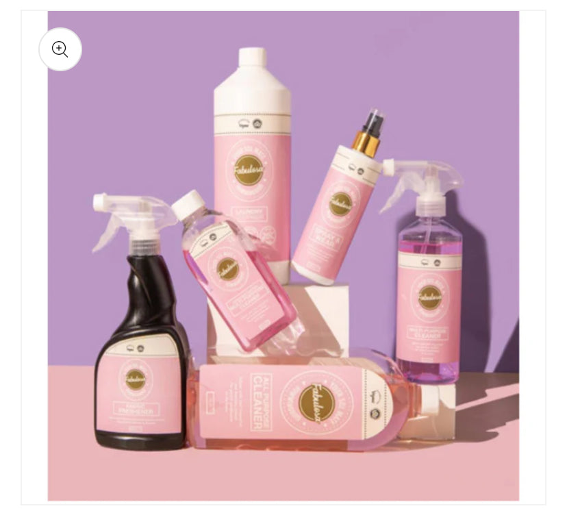 Fabulosa Your Sol Mate Hummingbird Bundle – 7-Piece Luxury Cleaning Set with Pink Dragonfruit & Brazilian Jasmine Vegan Cruelty-Free Hygienic & Refreshing