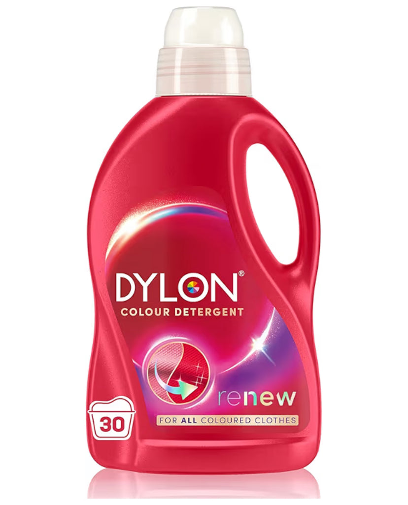 Dylon Colour Detergent (30 Wash Loads), Liquid Laundry Detergent for all Coloured Clothes, Colour Washing Detergent to Revitalise Colours and renewing in every wash with optimal results in 10 washes