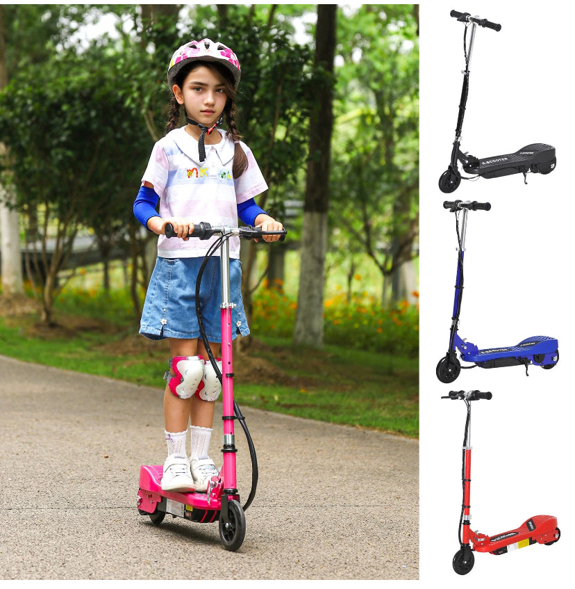 Kids Electric Scooter Folding E-Scooter for 7-14 with Adjustable Height