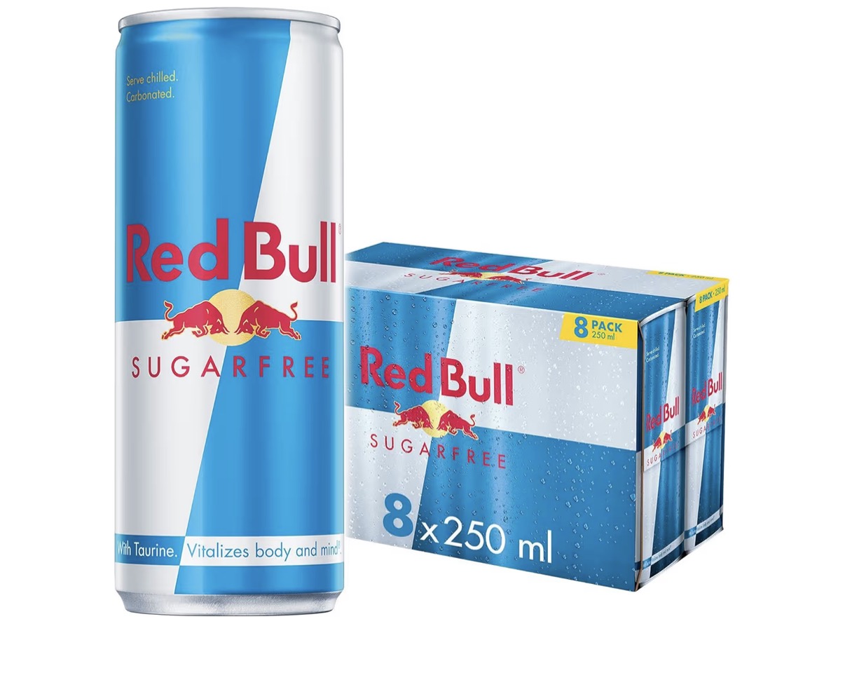 Bull Energy Drink Sugar Free 250 ml x8