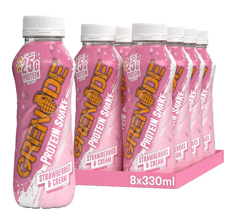 Grenade Cookies & Cream High Protein Shake, 8 x 330 ml