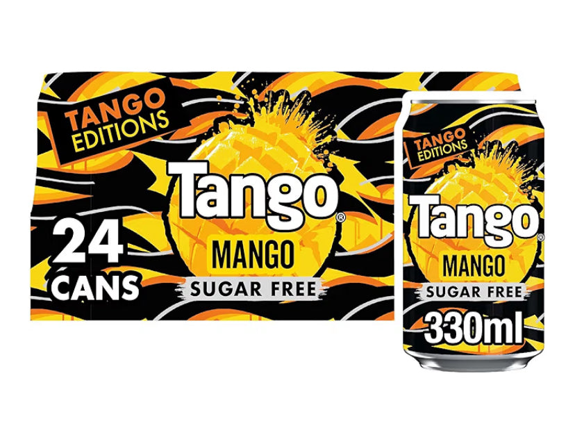 Tango Mango Sugar Free, 330 ml (Pack of 24)