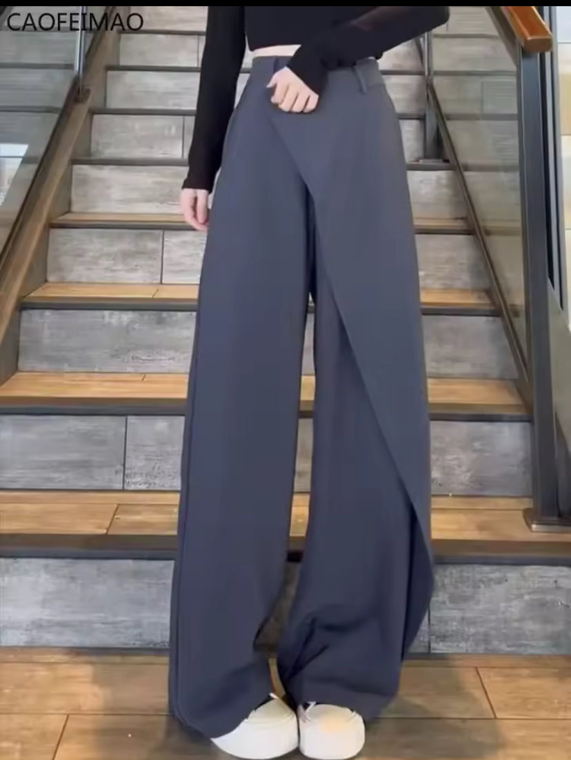 Wide Leg High Waist Pants Women