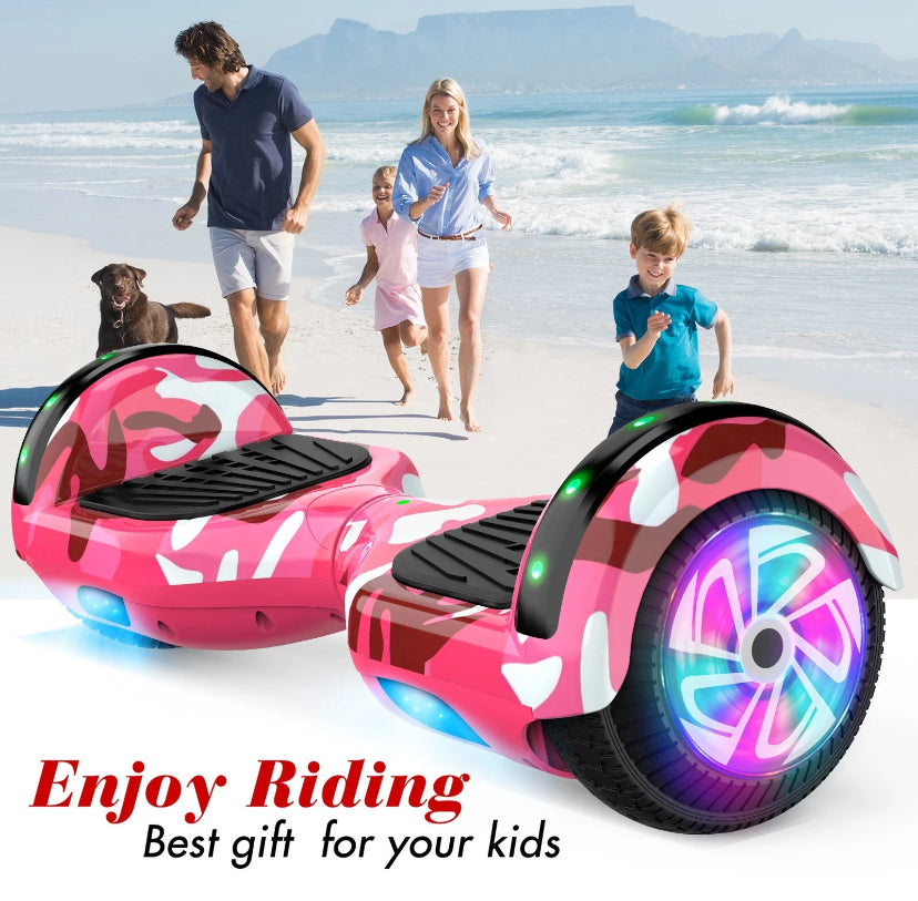 Hoverboard Self Scooter Balance Board W/ Bluetooth Flashing LED Light for kids