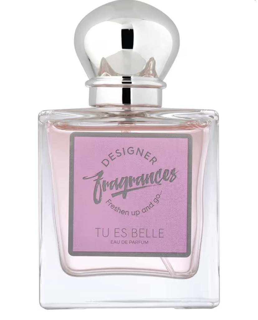 Designer Fragrances Tu Est Belle 50ml Women’s Eau De Parfum Spray - For Instant Freshness on The Go - Long Lasting Luxury Smelling Perfume for Your Face, Body and Skin – Great Female Gifts