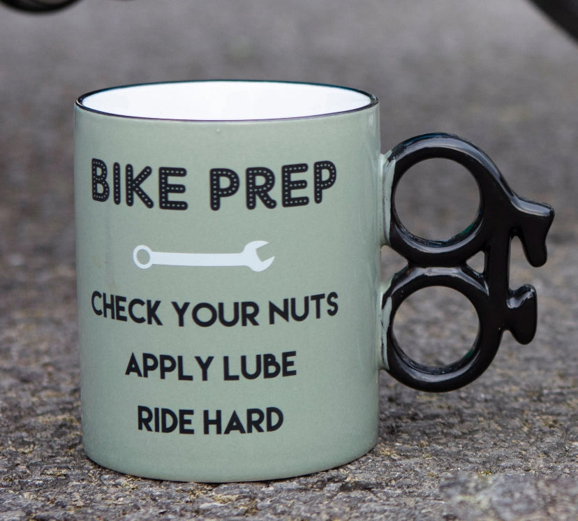 Boxer Gifts Bike Prep Funny Ceramic Bike Mug | Great Bike Gift for Cyclists