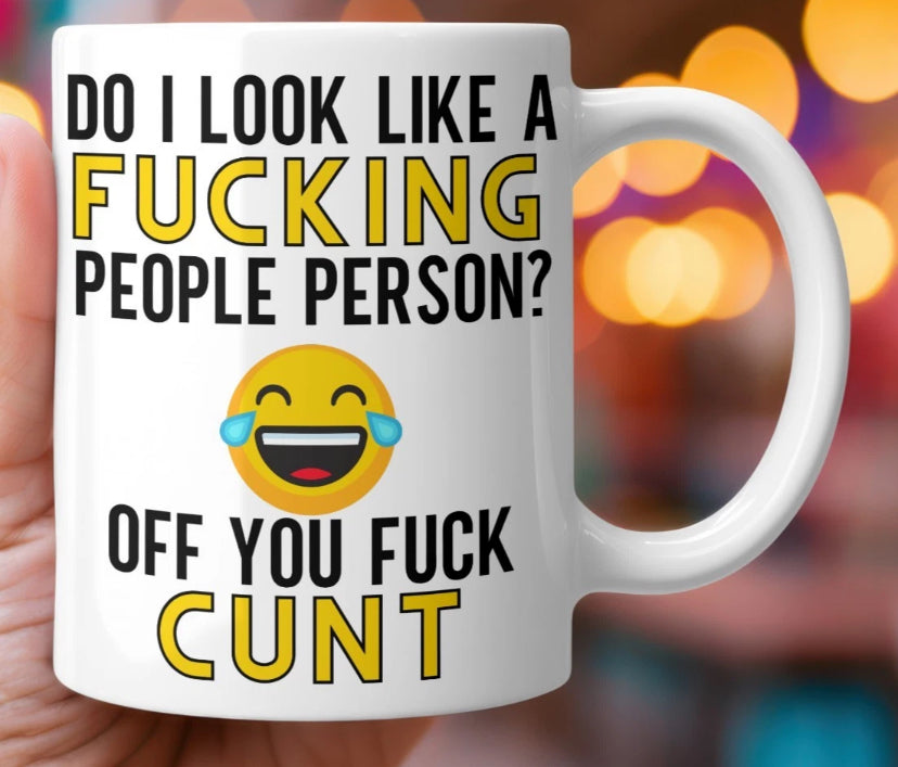 Funny Rude Mug For Office Coworker Gift for Christmas Birthday for Him