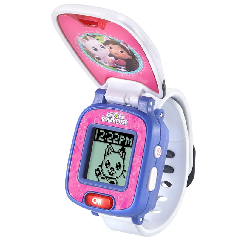 VTech Gabby's Dollhouse Pandy Paws' Paw-Tastic Watch, Official Gabby's Dollhouse Toy, Toddler Watch with Stopwatch, Timer, Alarm & Games, Gift for Children Ages 3, 4, 5, 6 + Years, English Version