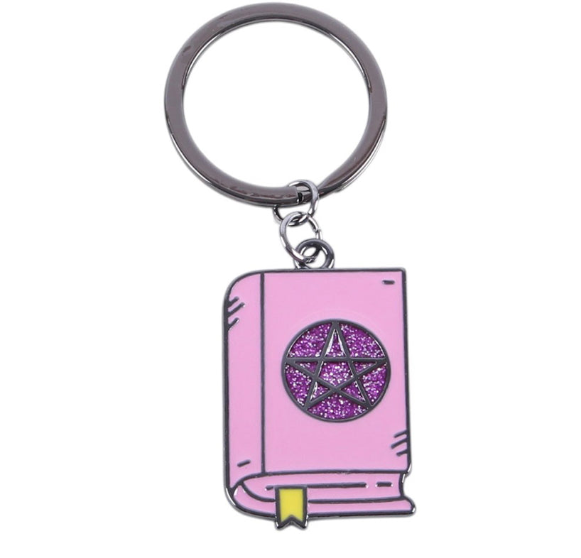 PASTEL BOOK OF SPELLS KEYRING