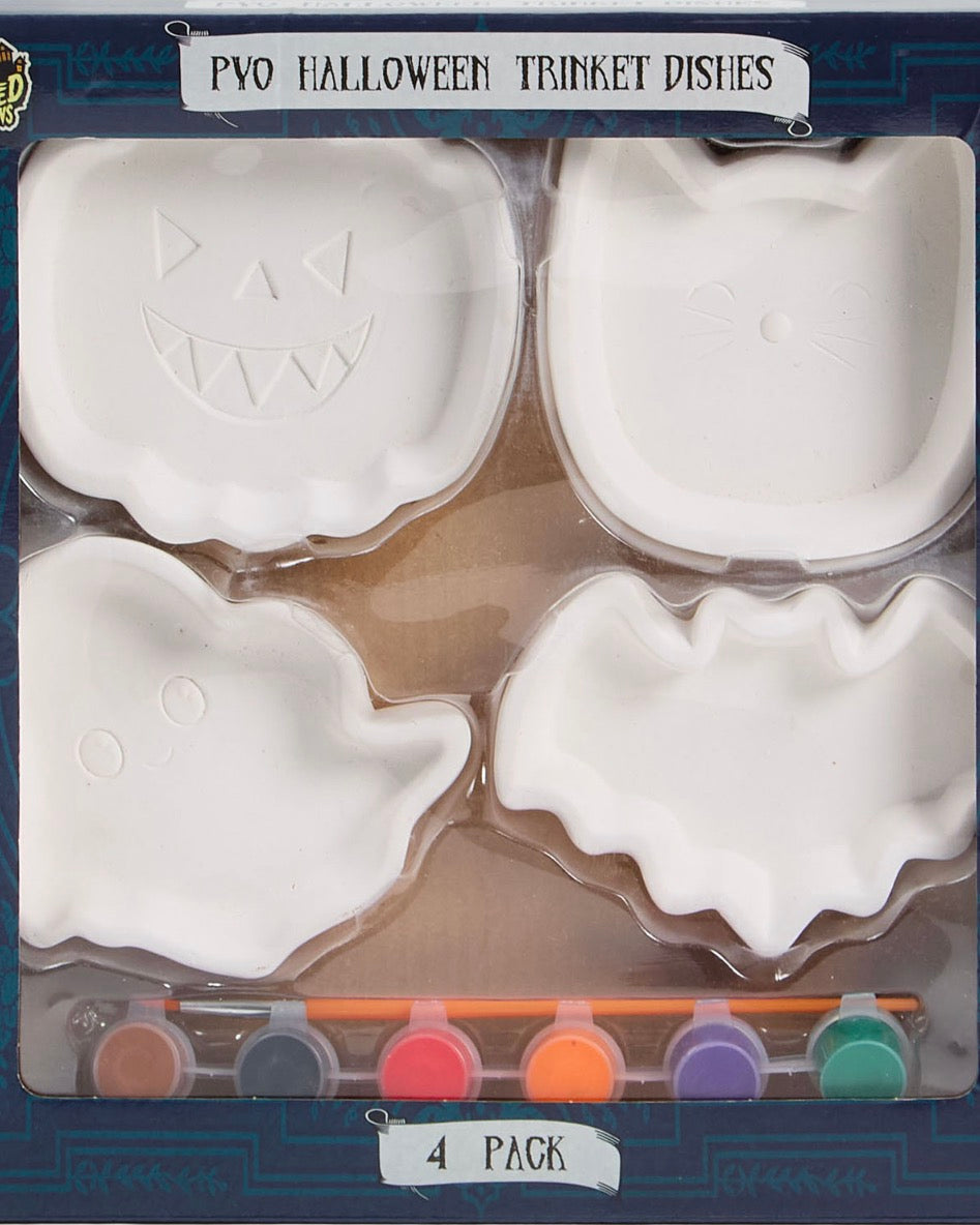Paint Your Own Halloween Trinket Dishes Kit