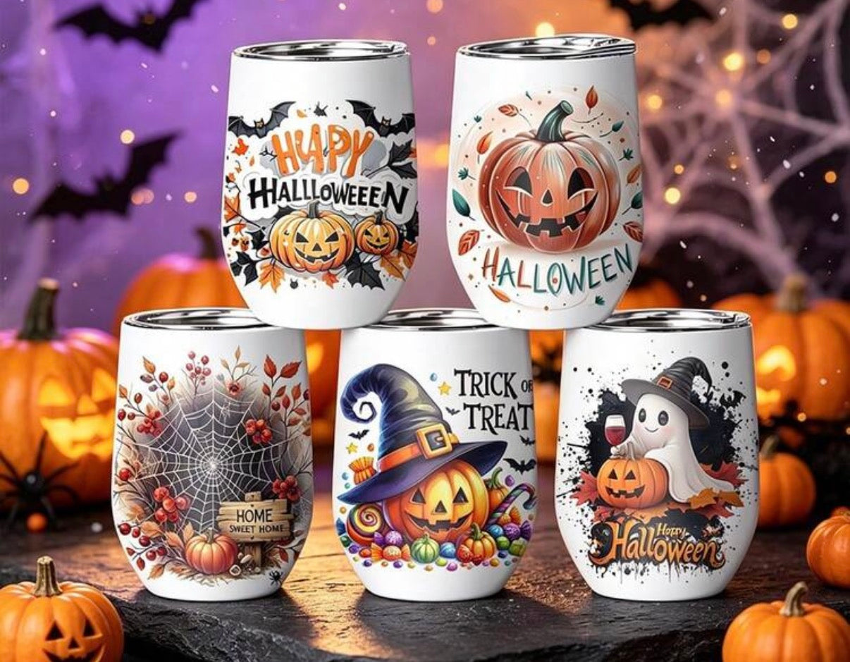 12oz Halloween Funny Gift For Boyfriend Stainless Steel Wine Tumbler random sent
