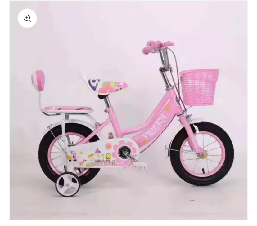 12 inch Kids Bike Children Girl Pink Bicycle Cycling Removable Stabiliser