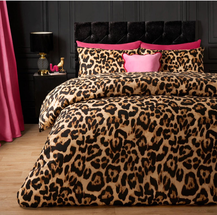 Leopard Duvet Cover Bedding Set Animal Quilt Soft Pillowcase