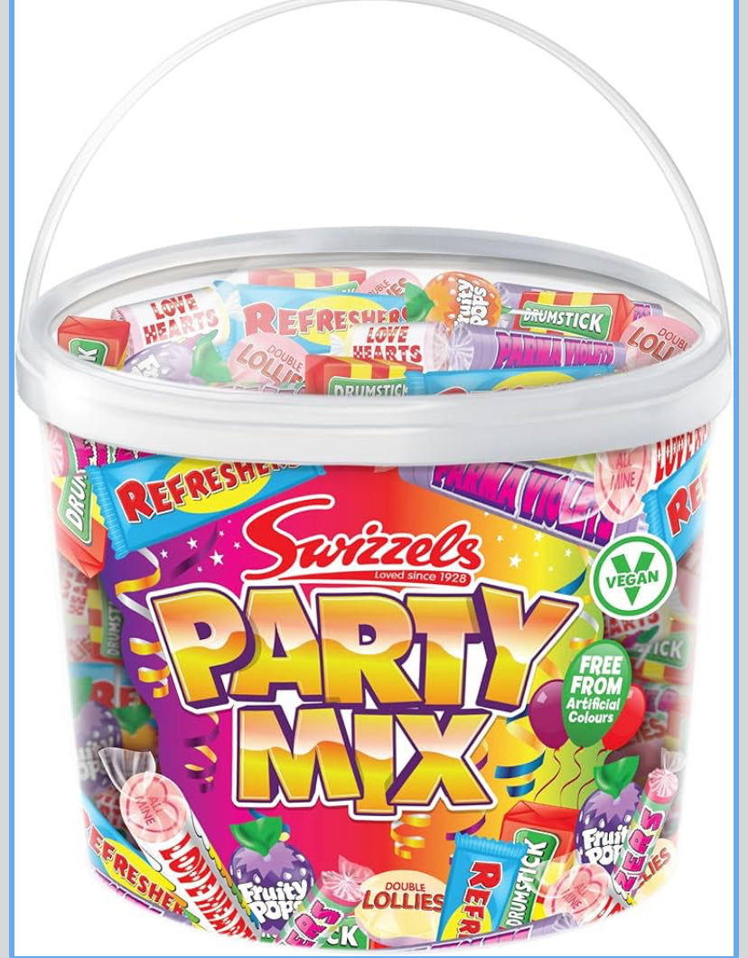 Party Mix Tub 785g Retro Sweets in Bulk Vegan Friendly Family Favourite Sweets Ideal for Parties Birthdays Halloween Christmas large