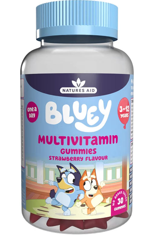 Bluey Kids Multivitamin Gummies for Children – 30 Vitamin Gummies
14 Essential Vitamins & Minerals, Supports Growing Bodies
