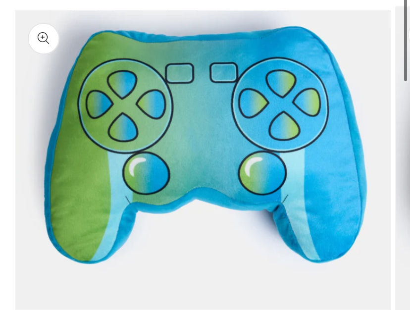 Console Remote Shaped Gamer Cushion - Blue