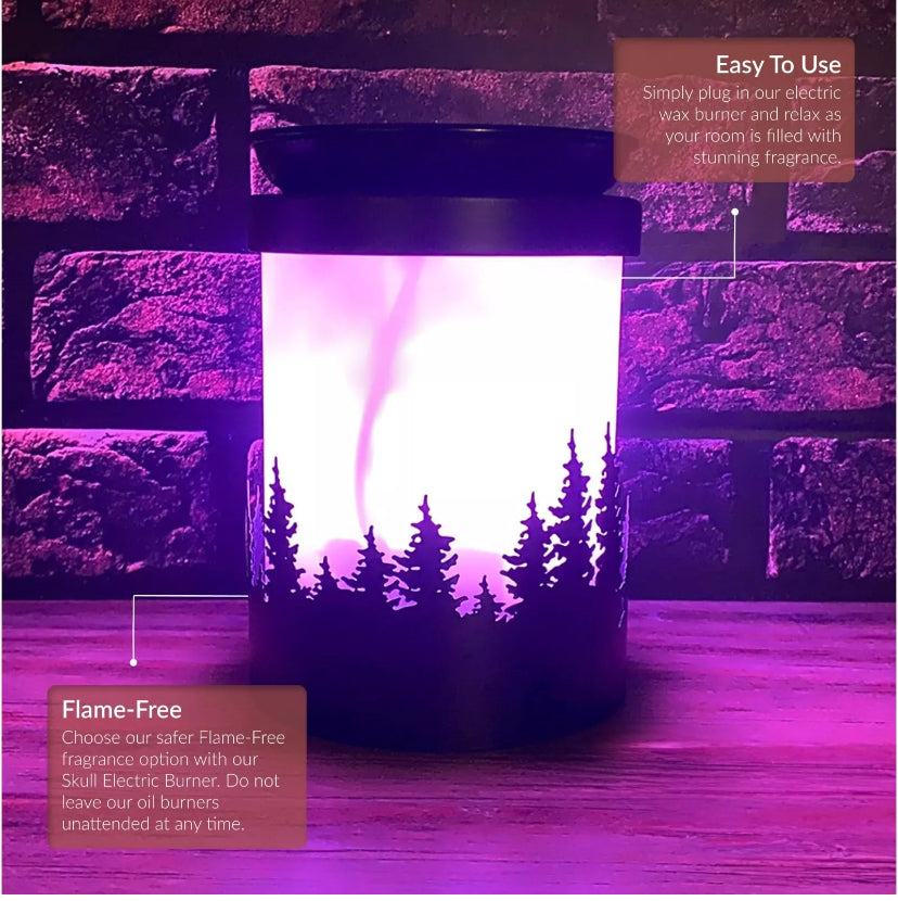 Cello Aurora Northern Lights Electric Melt Burner & Frosted Pine Wax Medallions