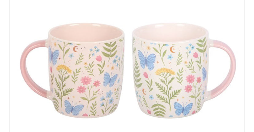 LUNA BLOOM FLORAL PRINT MUG x2