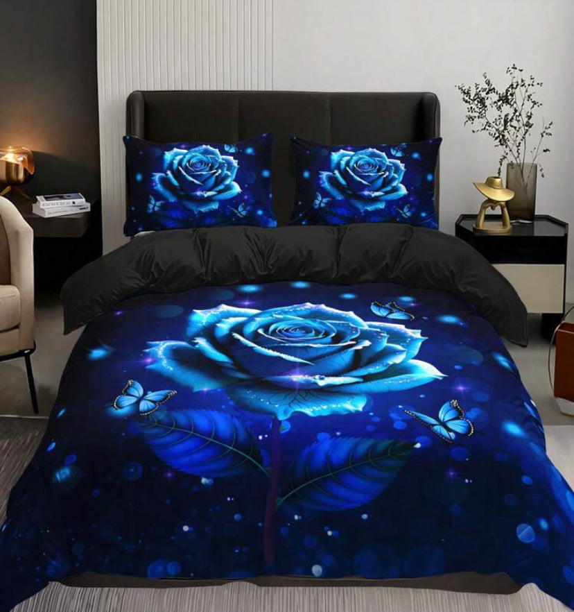 3pcs Bedding Set (1 Duvet Cover No Comforter + 2 Pillowcases