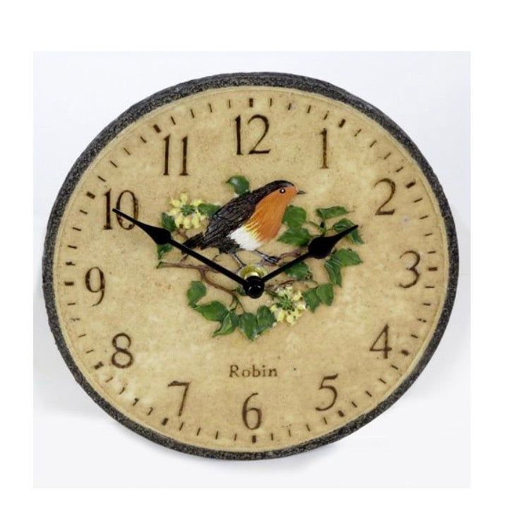 Outdoor Robin Clock 20cm
