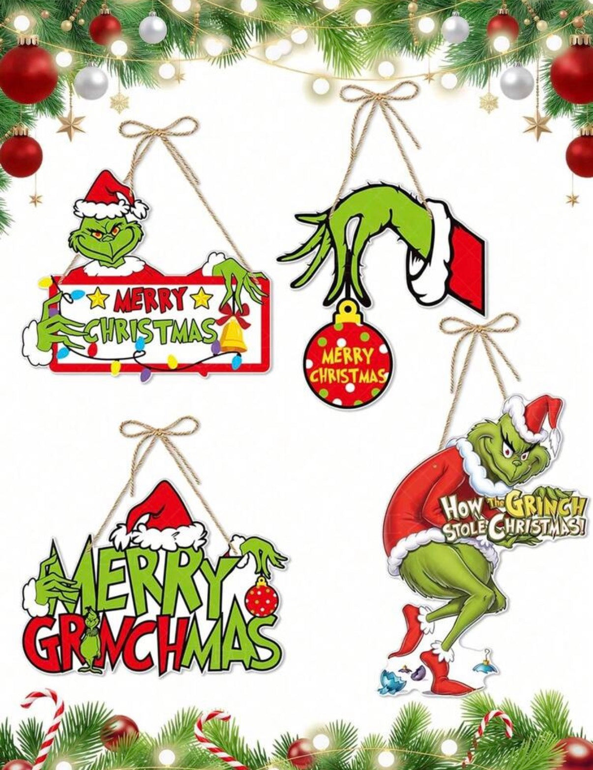 The Grinch 1pc Pendant Decor Prop, Suitable For Home Decoration