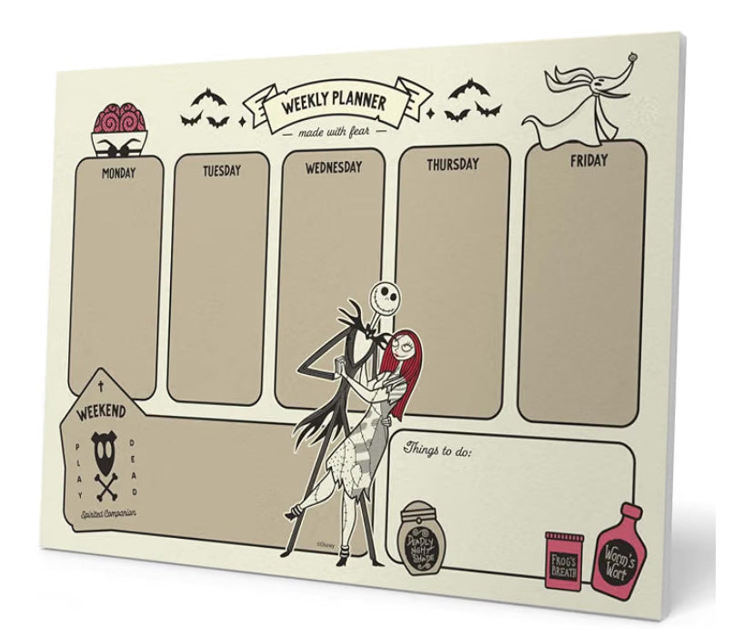 The Nightmare Before Christmas Weekly Planner A4 - Gifts