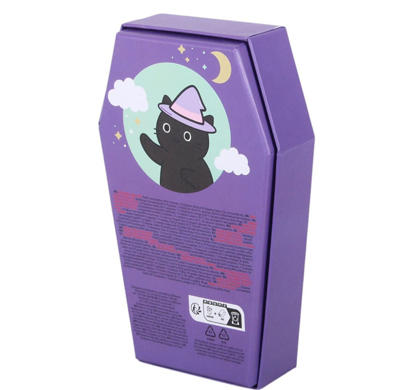 PASTEL PURPLE STRIPED SOCKS IN COFFIN GIFT BOX