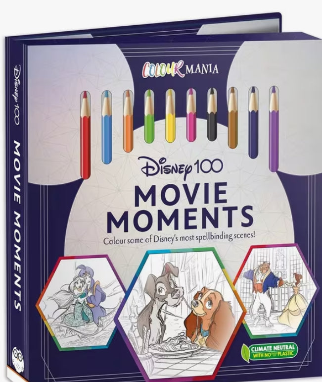 Disney 100: Movie Moments (Colouring Book and Pencil Set)