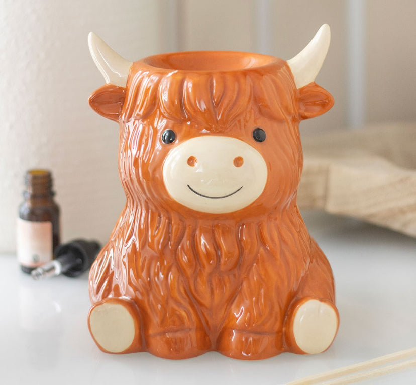 HIGHLAND COW OIL BURNER AND WAX WARMER