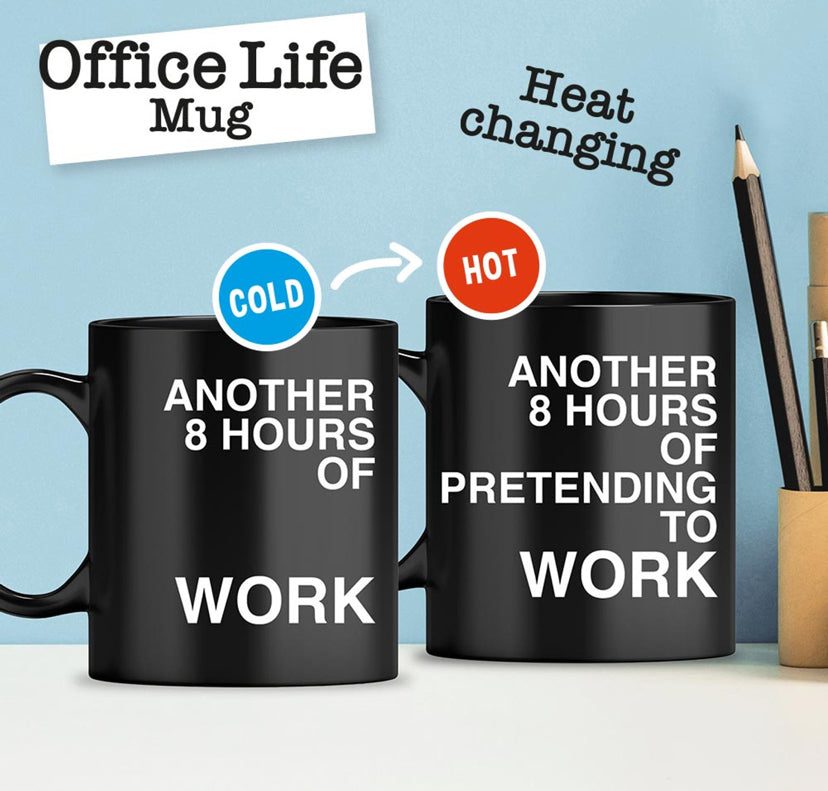 Office Fun Pretending To Work Heat Change Mug