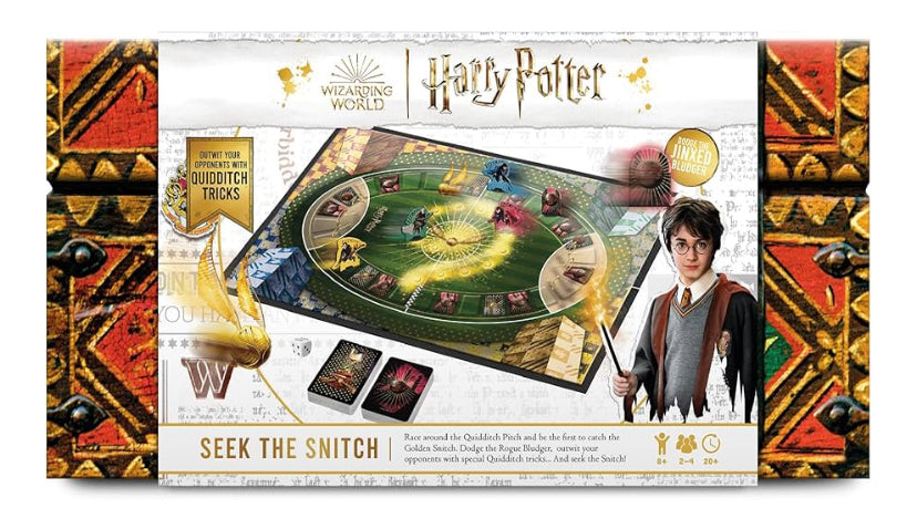 Seek The Snitch Board Game, Calling All Harry Potter Super-Fans! For 2 to 4 Players, Great Gift For Kids Aged 8+,