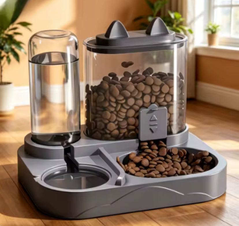 2-in-1 Pet Feeder Water Dispenser
