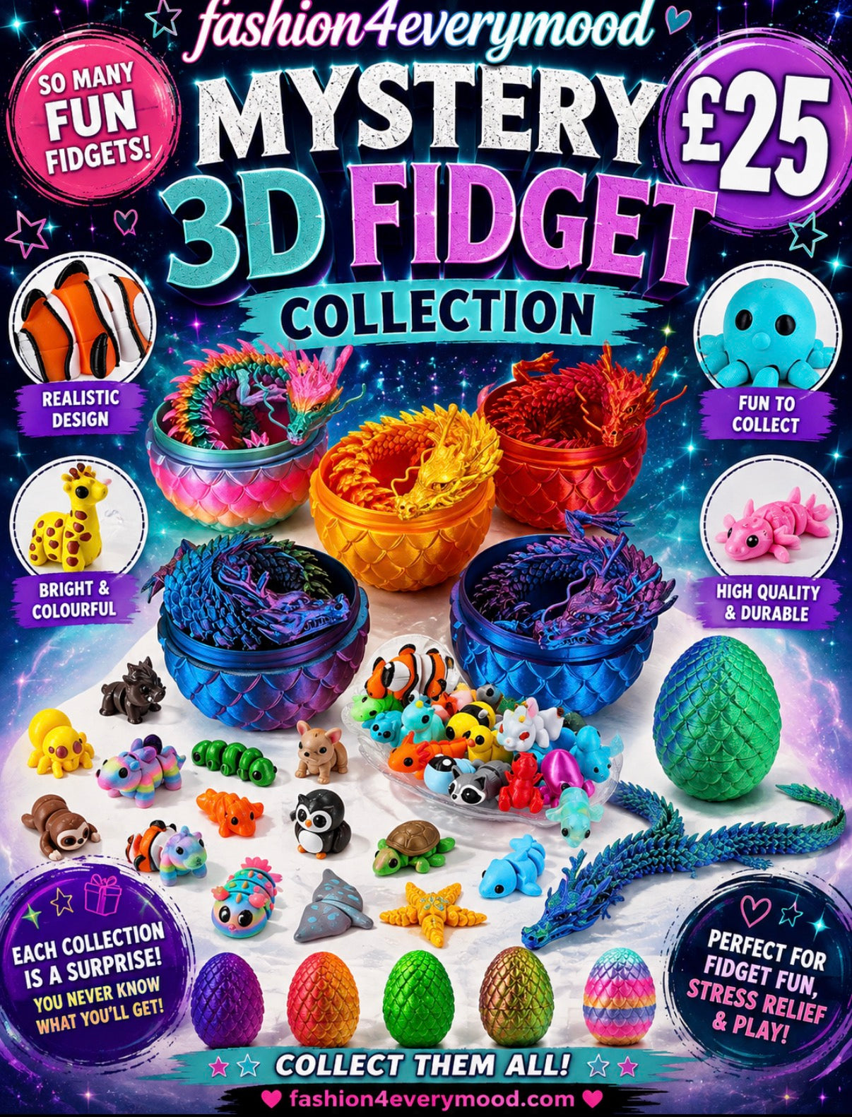 3d fidget mystery box
