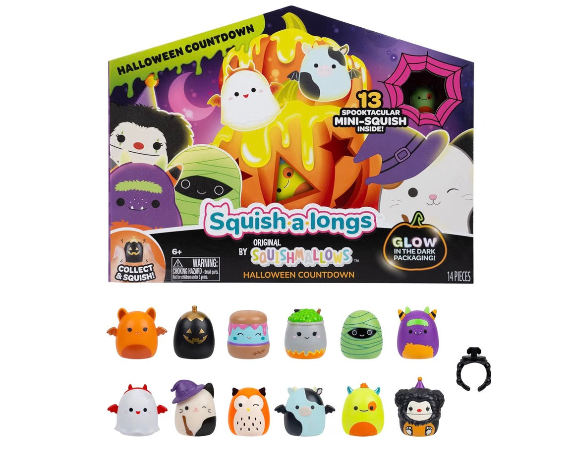 Squish-a-longs 2026 Halloween Countdown Calendar – Includes 13 Mini-Squish