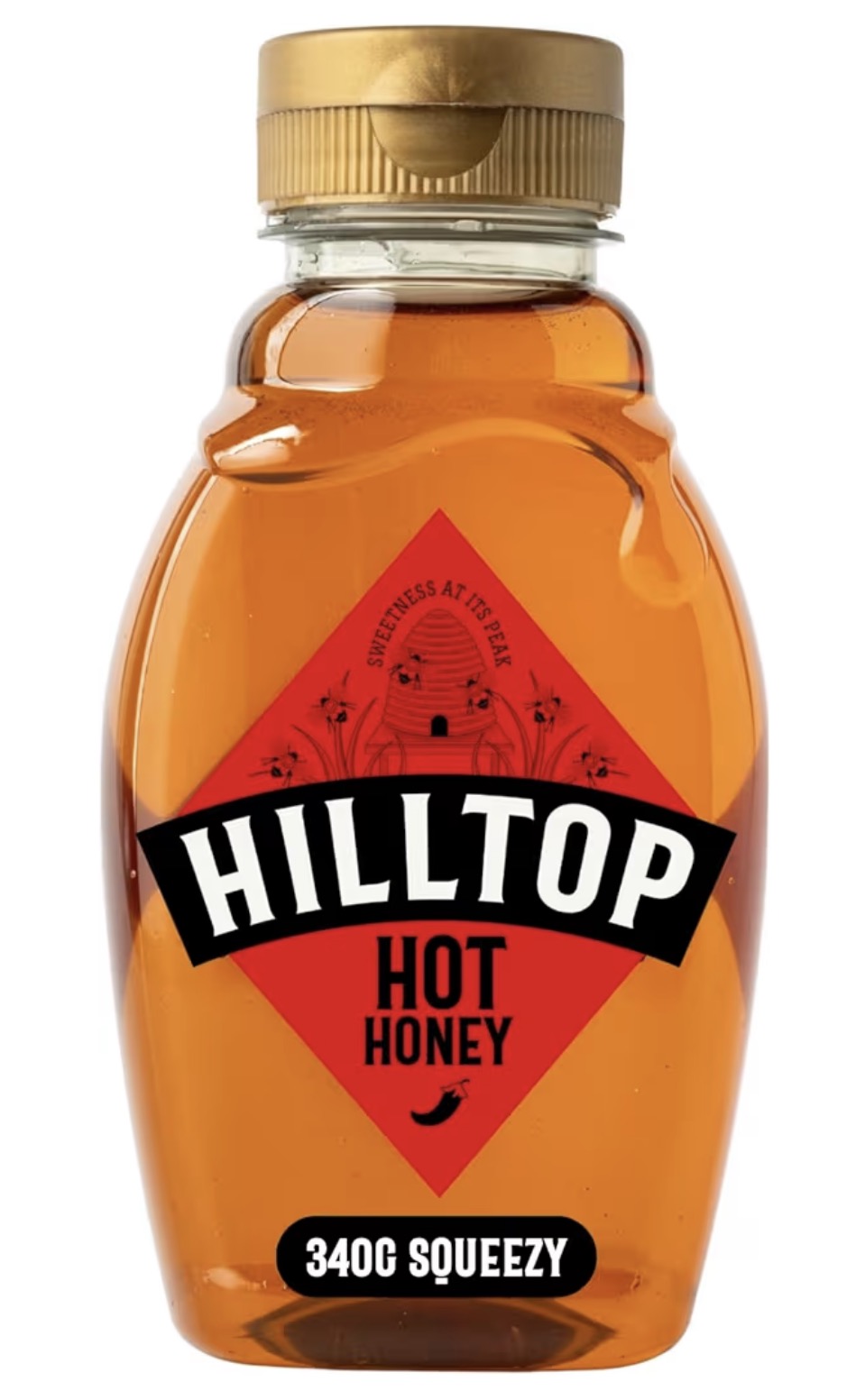 Hilltop Honey - Hot Honey -Squeezy Bottle - 340g