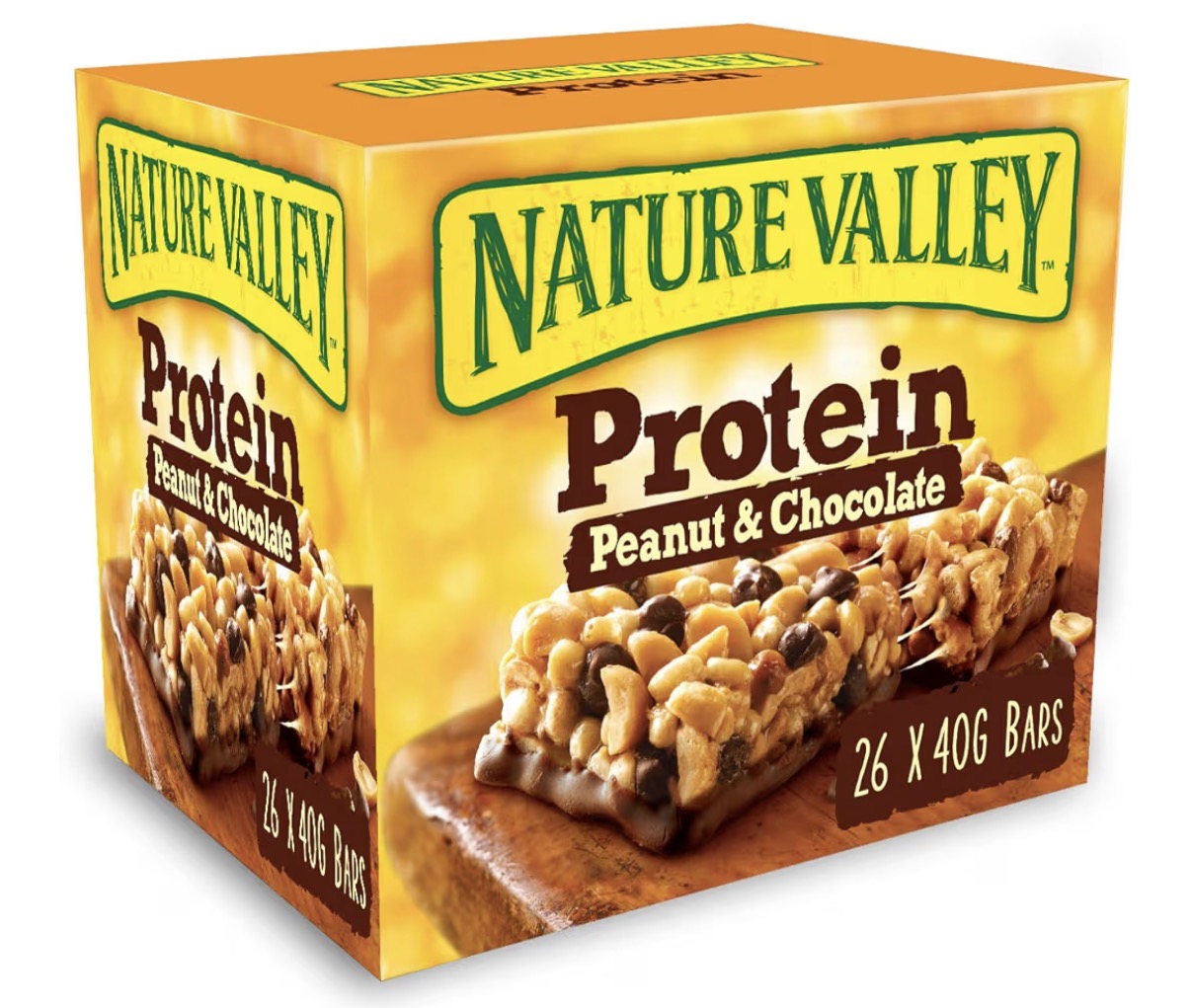 Nature Valley Protein Peanut & Chocolate Gluten Free Cereal Bars 26 x 40g