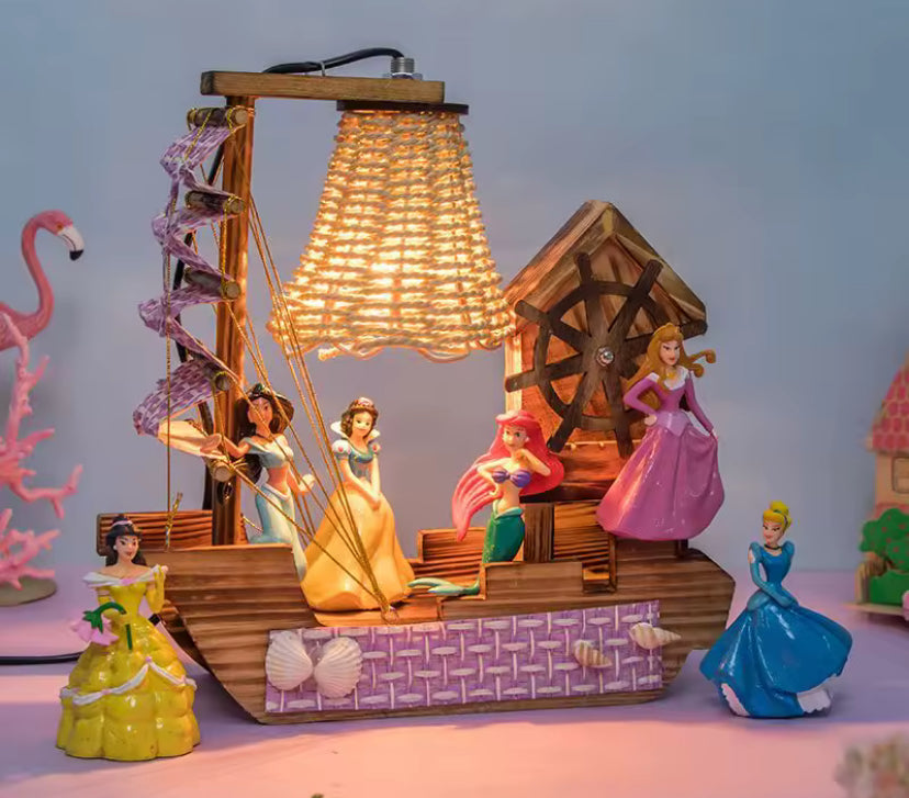 Disney Snow White Mickey Mouse Cartoon Doll LED Desk Lamp