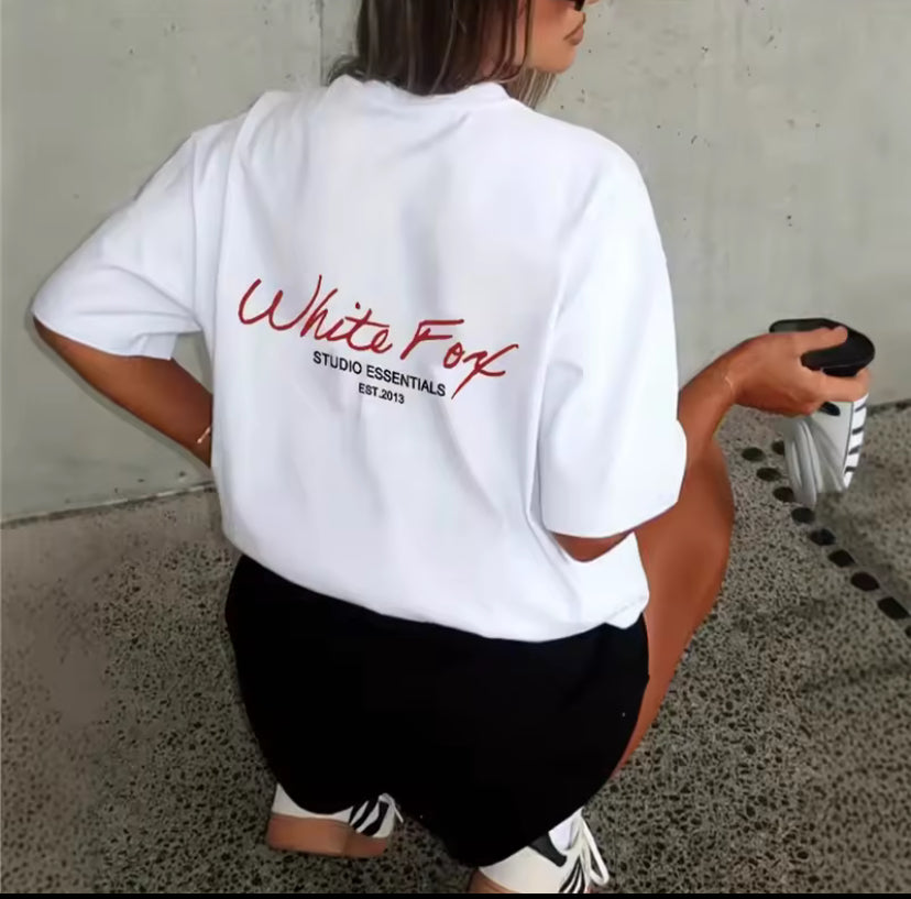 Loose Fit Floral Print Short Sleeve round Neck T-Shirt