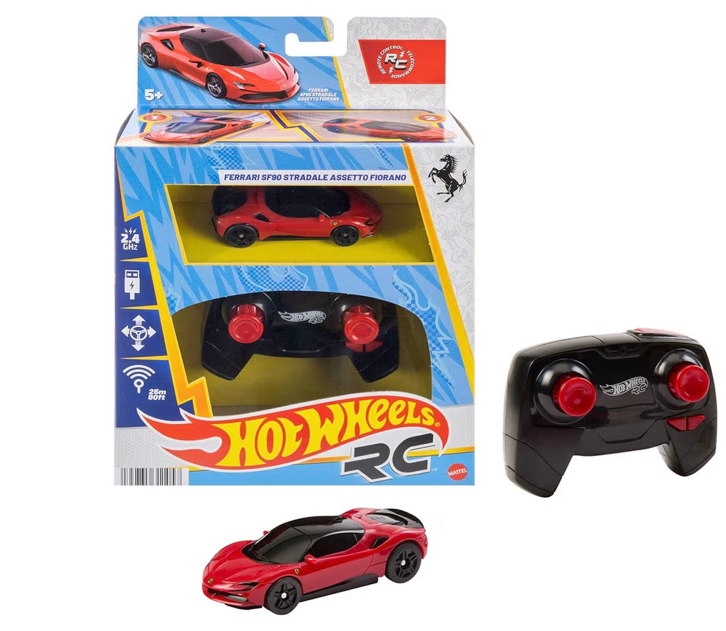 Hot Wheels RC Ferrari SF90 Stradale Assetto Fiorano, Toy Car